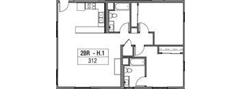 2 Bedrooms, 2 Bathrooms