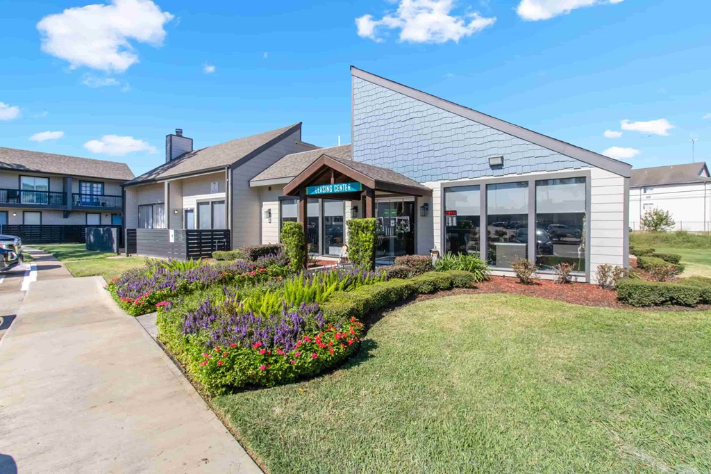 Front of the leasing office building