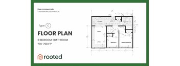 2 Bedrooms, 1 Bathroom