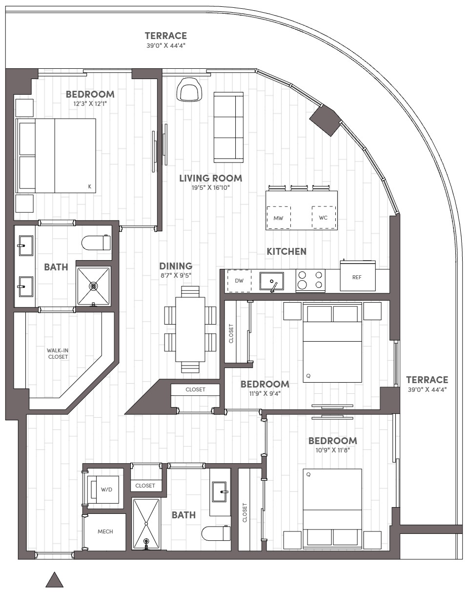 3 Bed-2 Bath-F.1