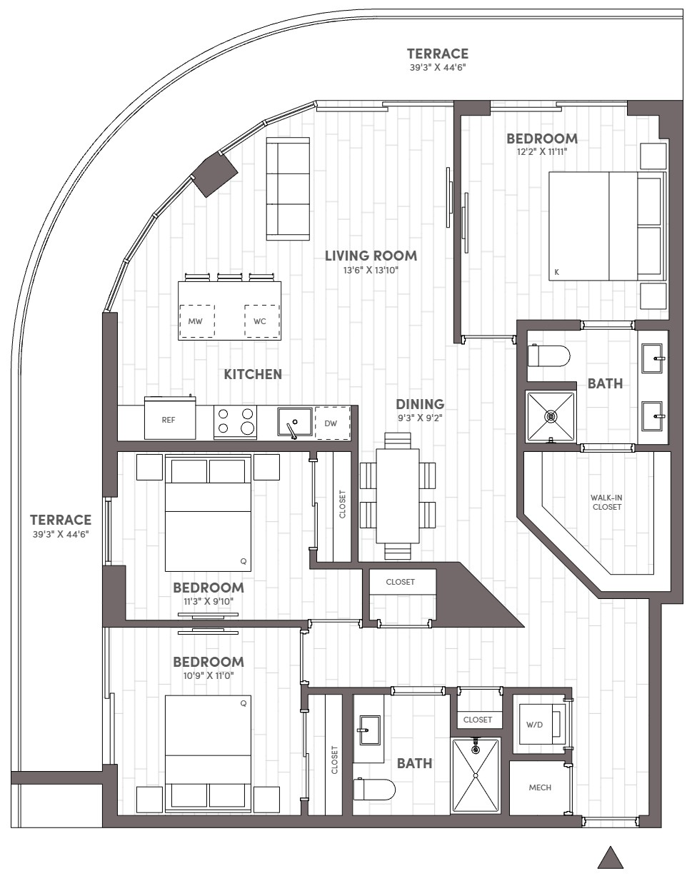 3 Bed-2 Bath-F