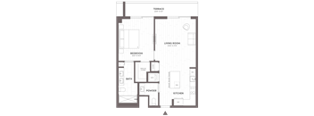 1 Bed-1.5 Bath-B2.2