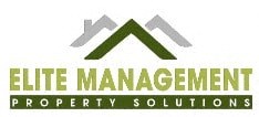 The image is a logo for Elite Management Property Solutions.