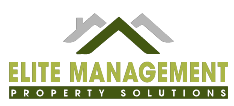 The image is a logo for Elite Management Property Solutions.