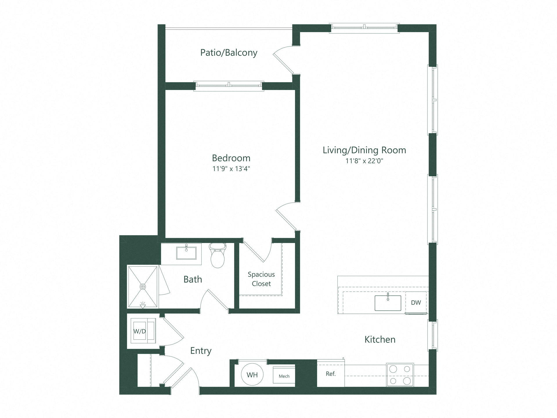1A | 1 Bed | 1 Bath