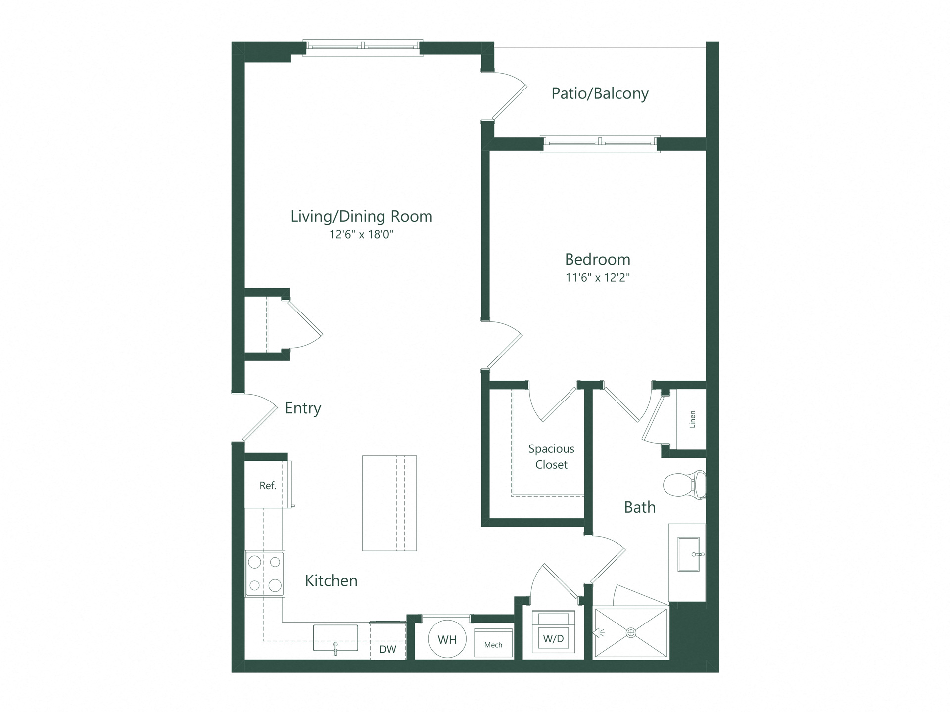 1B | 1 Bed | 1 Bath