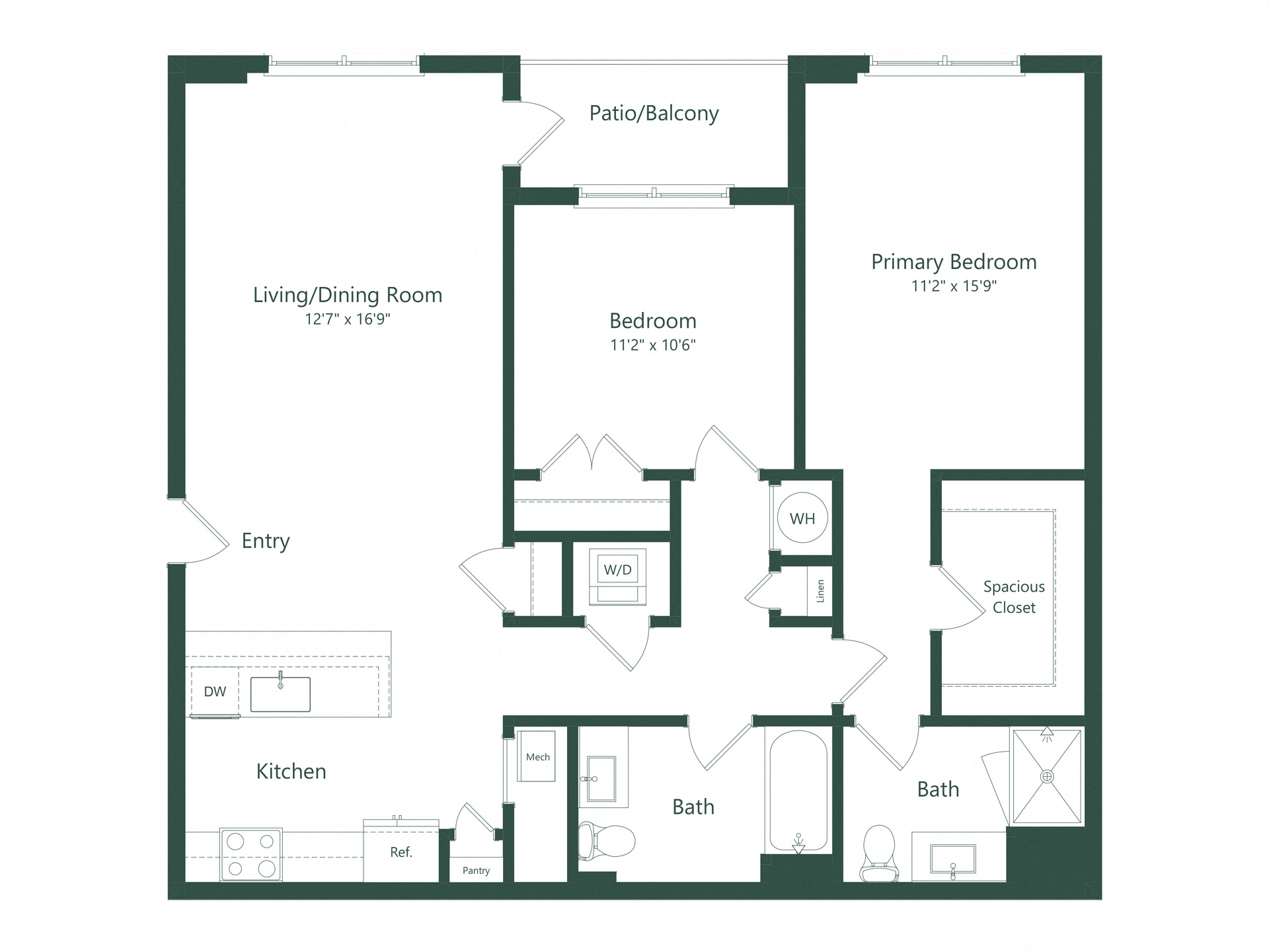 2B | 2 Bed | 2 Bath