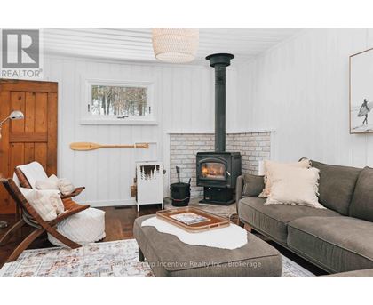 A living room with a grey sofa and a rug.