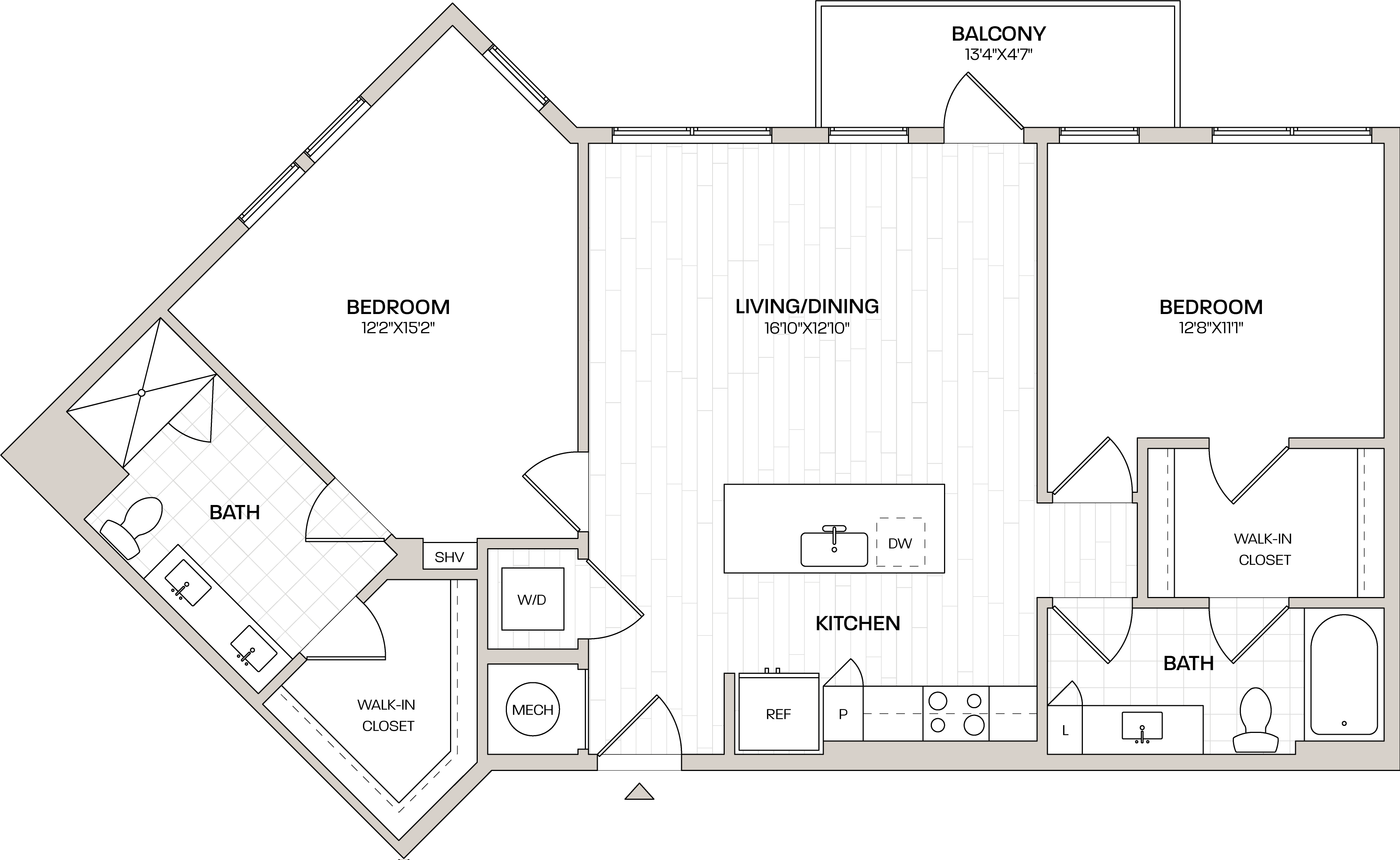 2 Bed/2 Bath-B4