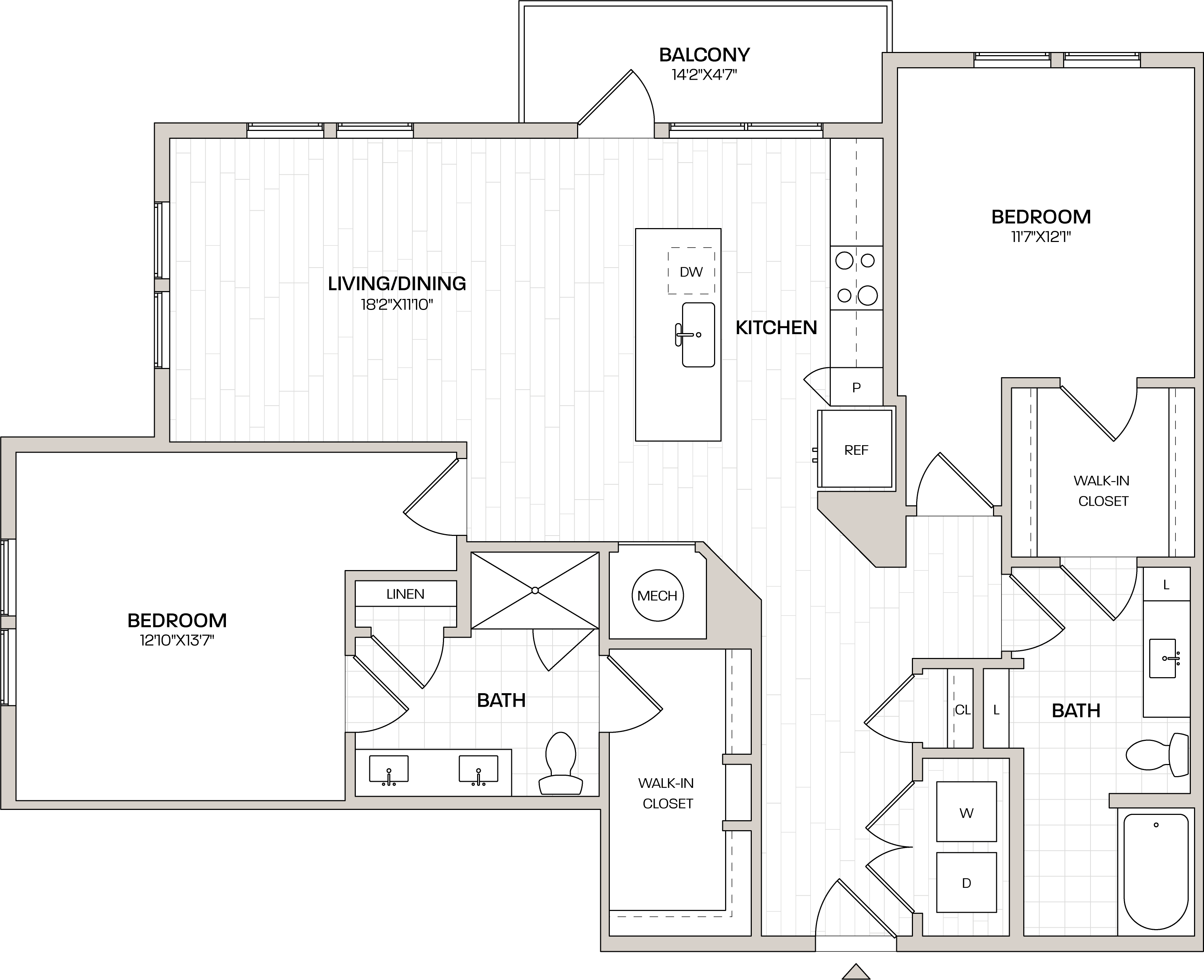 2 Bed/2 Bath-B5