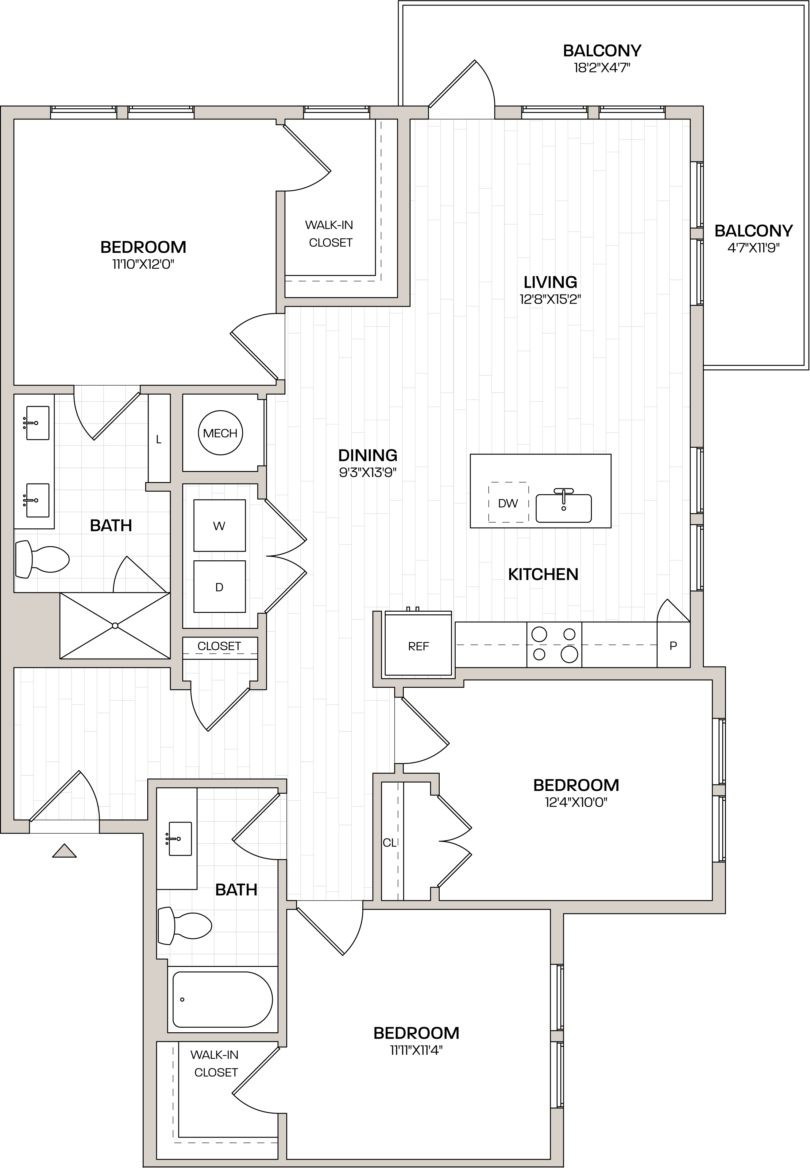 3 Bed/2 Bath-C1