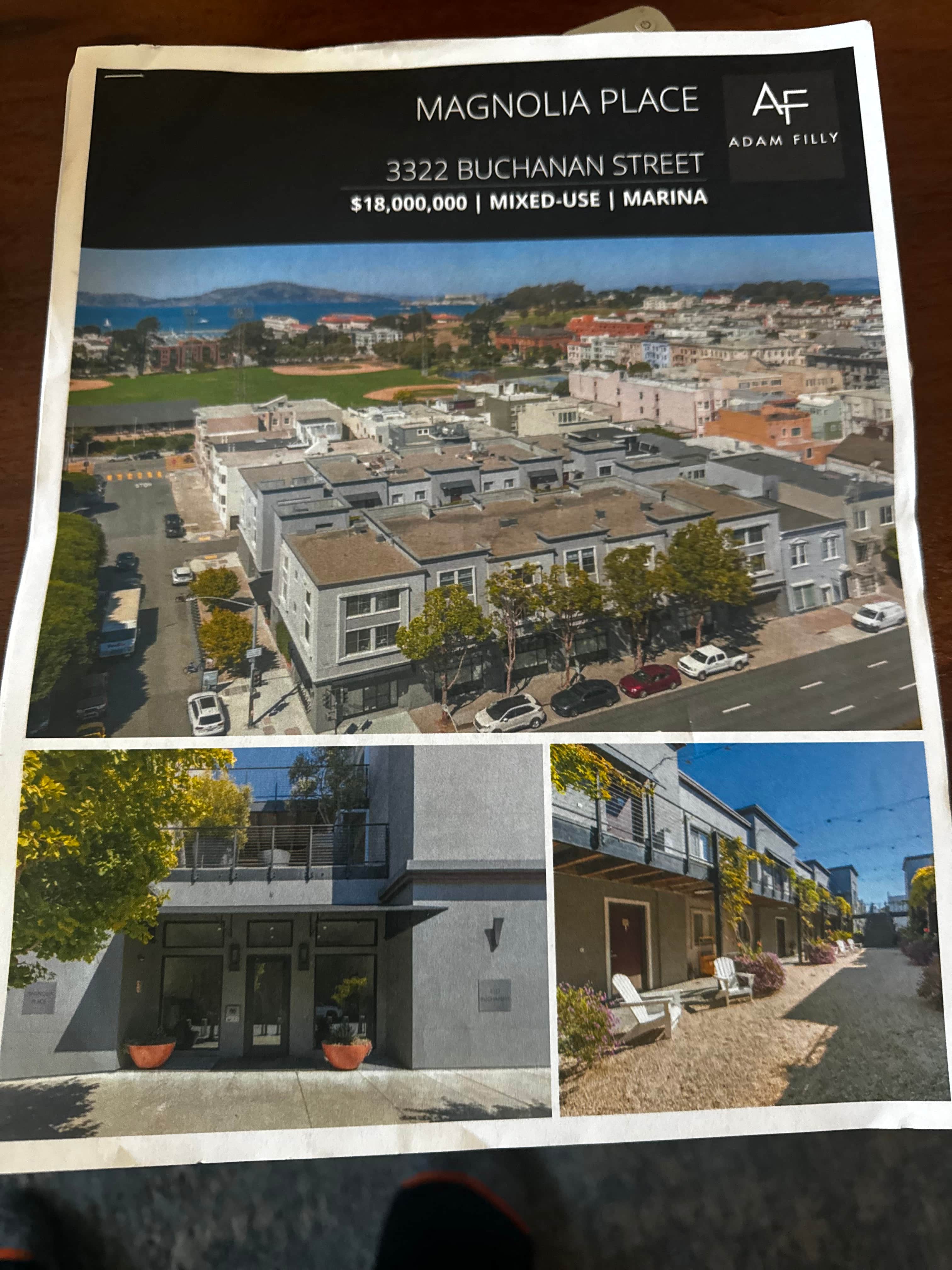 Magnolia Place is a mixed-use marina located at 3322 Buchanan Street.