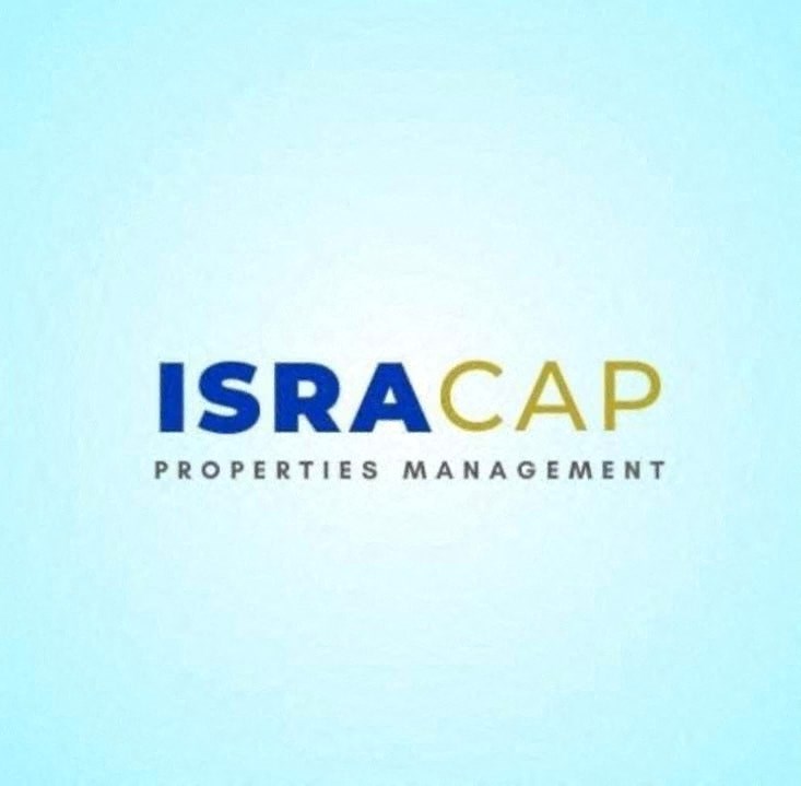 The image shows a logo with the text "ISRACAP PROPERTIES MANAGEMENT".