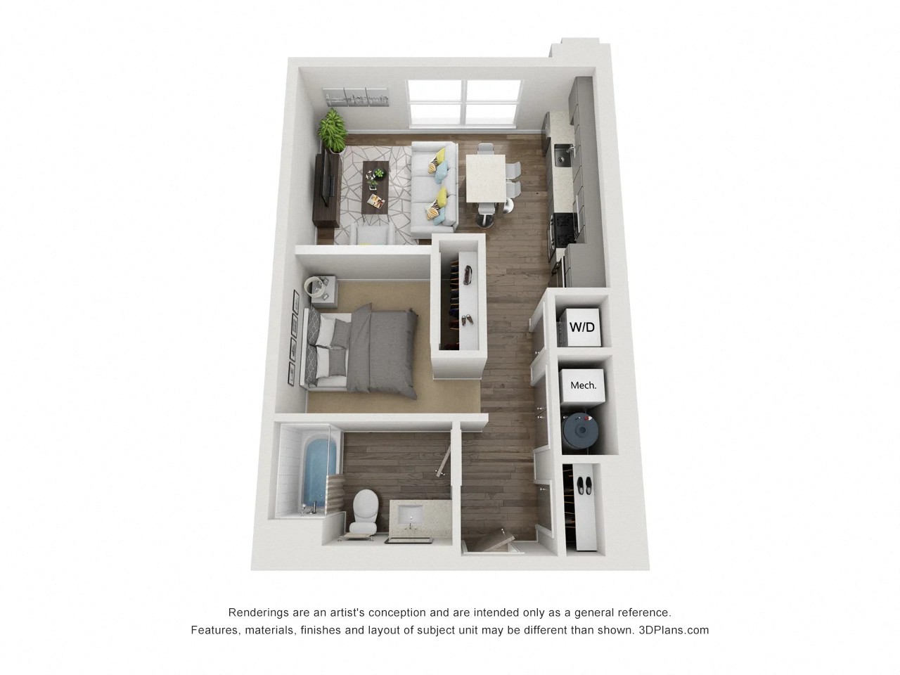 Studio 2 floorplan