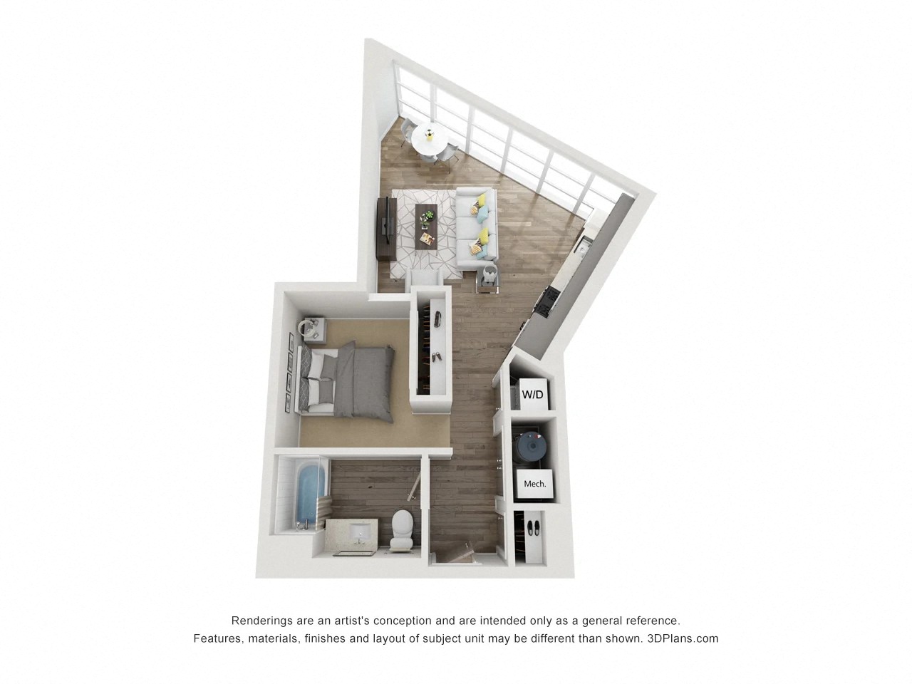 Studio 4 floorplan
