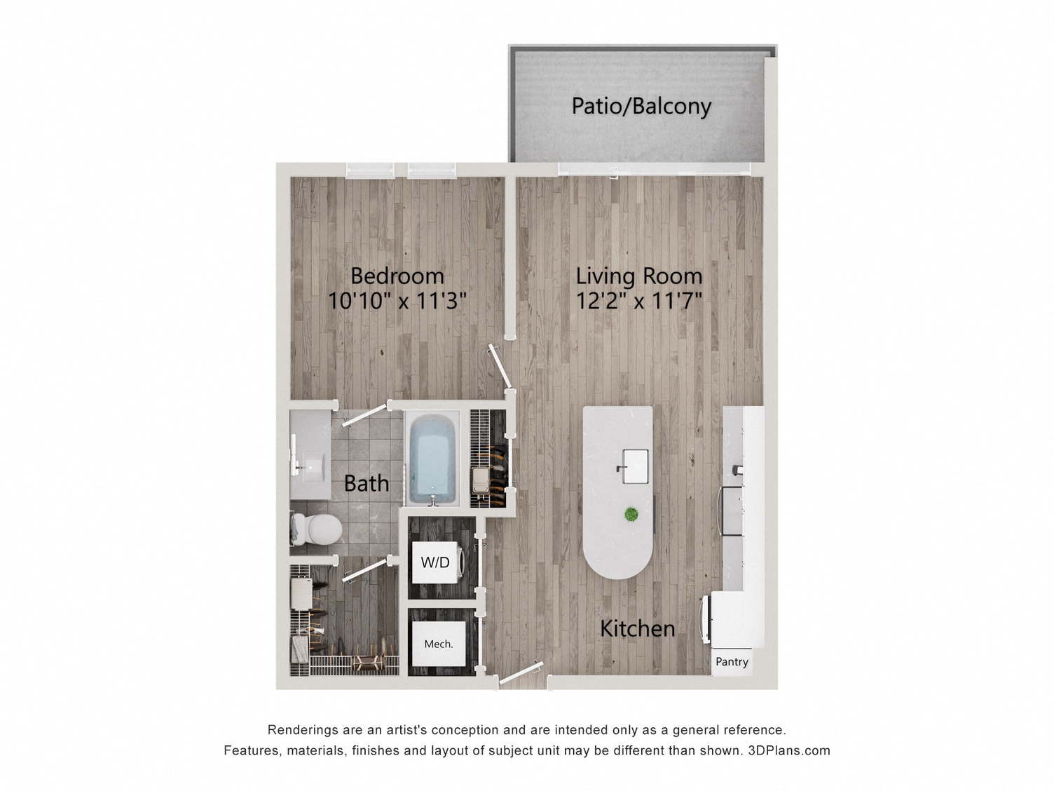 1 Bed/1 Bath-A1C