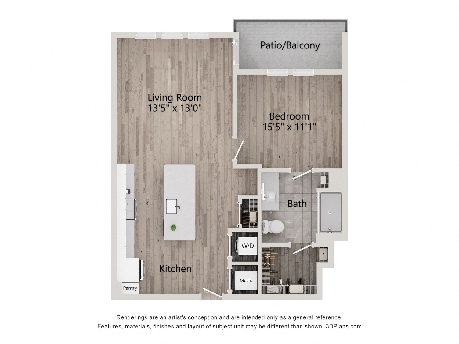 1 Bed/1 Bath-A1G