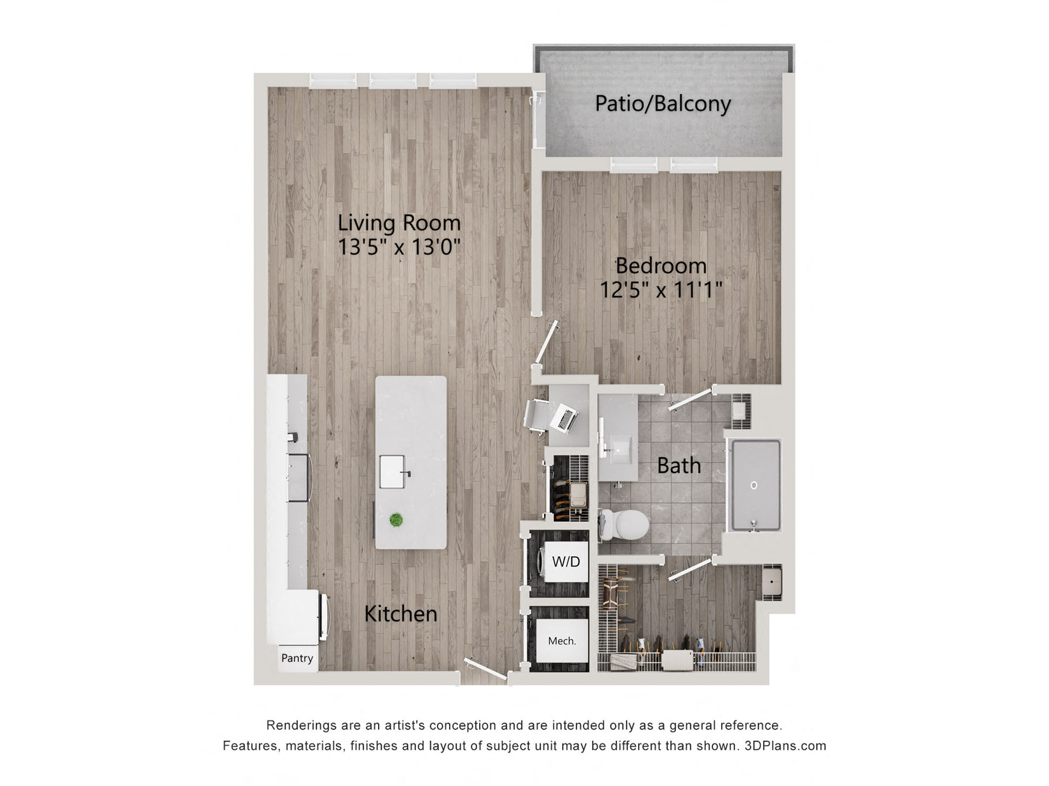 1 Bed/1 Bath-A1I