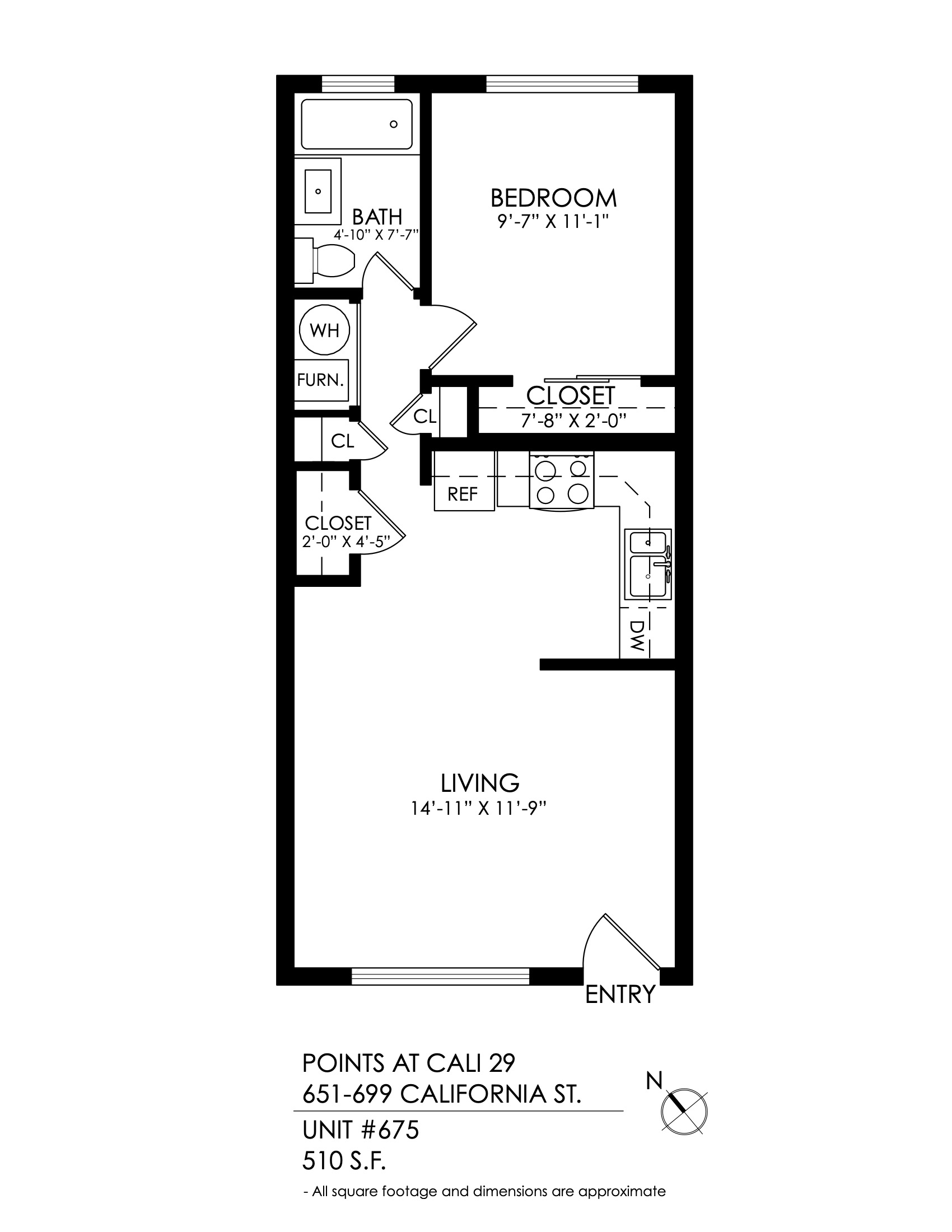 1 Bedroom, 1 Bath