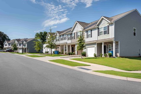 The Grove Townhomes. Side facing shot.