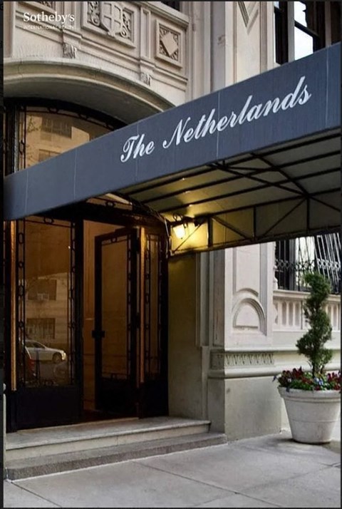 The entrance to a building called the Netherlands.
