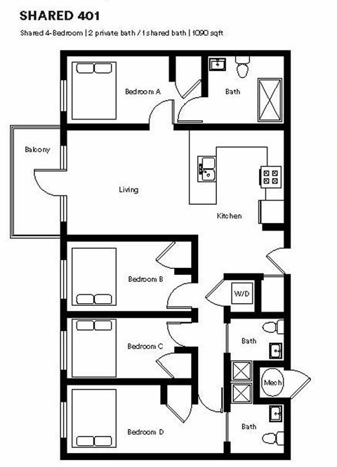 433 W Broad Street Studio-5 Beds Apartment, Conventional, Conventional, Conventional, Conventional, Conventional, Conventional for Rent - Photo Gallery 100