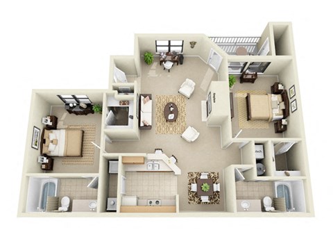 two bedroom apartment Duluth GA