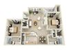 The Aspen at the Arbors two bedroom apartment Duluth GA
