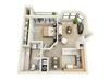spcacious one bedroom apartment The Dogwood