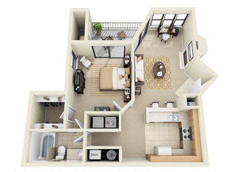one bedroom apartment