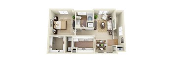one, two, three, four bedroom floor plans at Glen Park Apartment Homes in Smyrna, GA