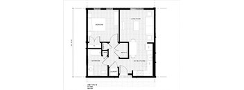 1 bed 1 bath floorplan at 36N Apartments, Tulsa, 74106