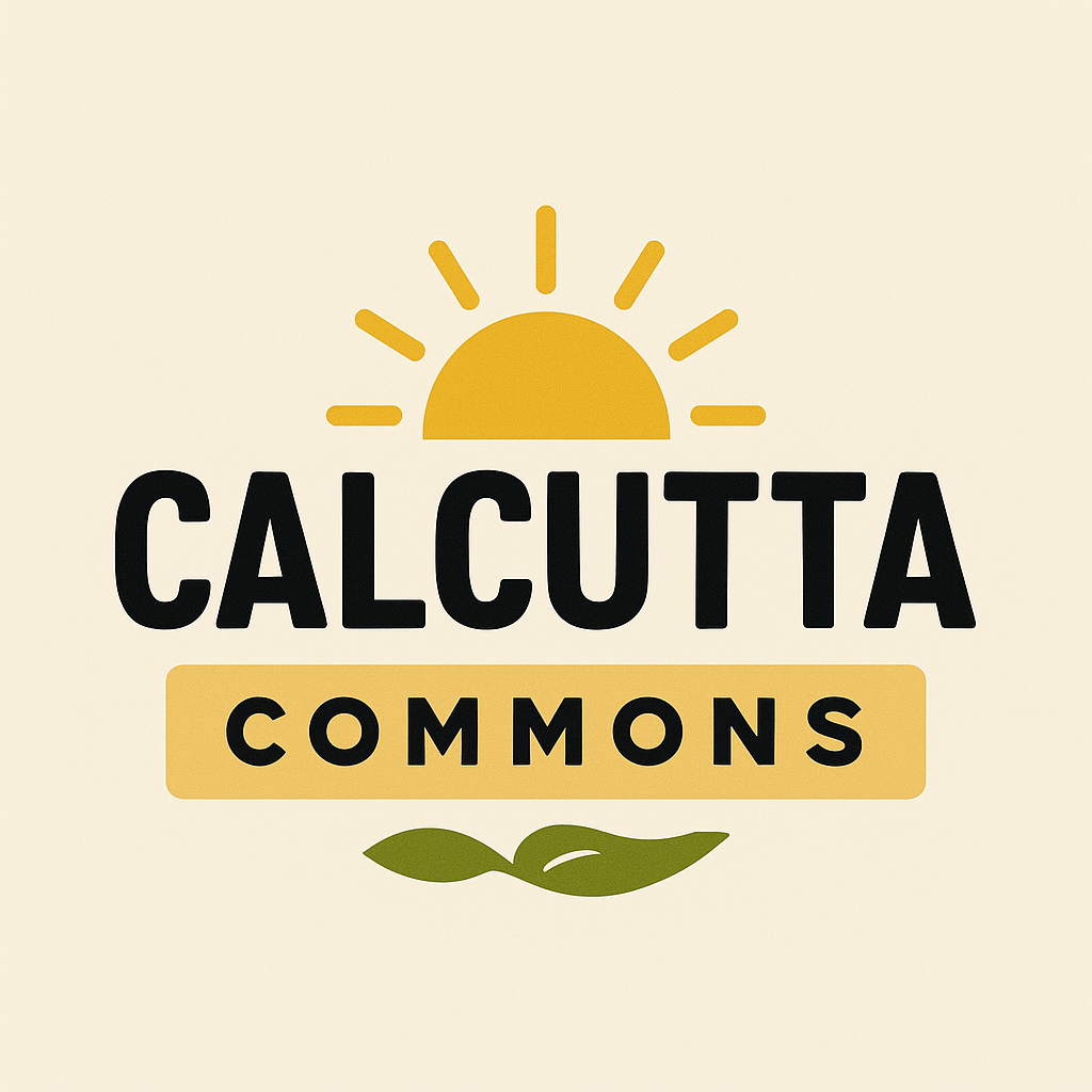 The image is a logo for Calcutta Commons.