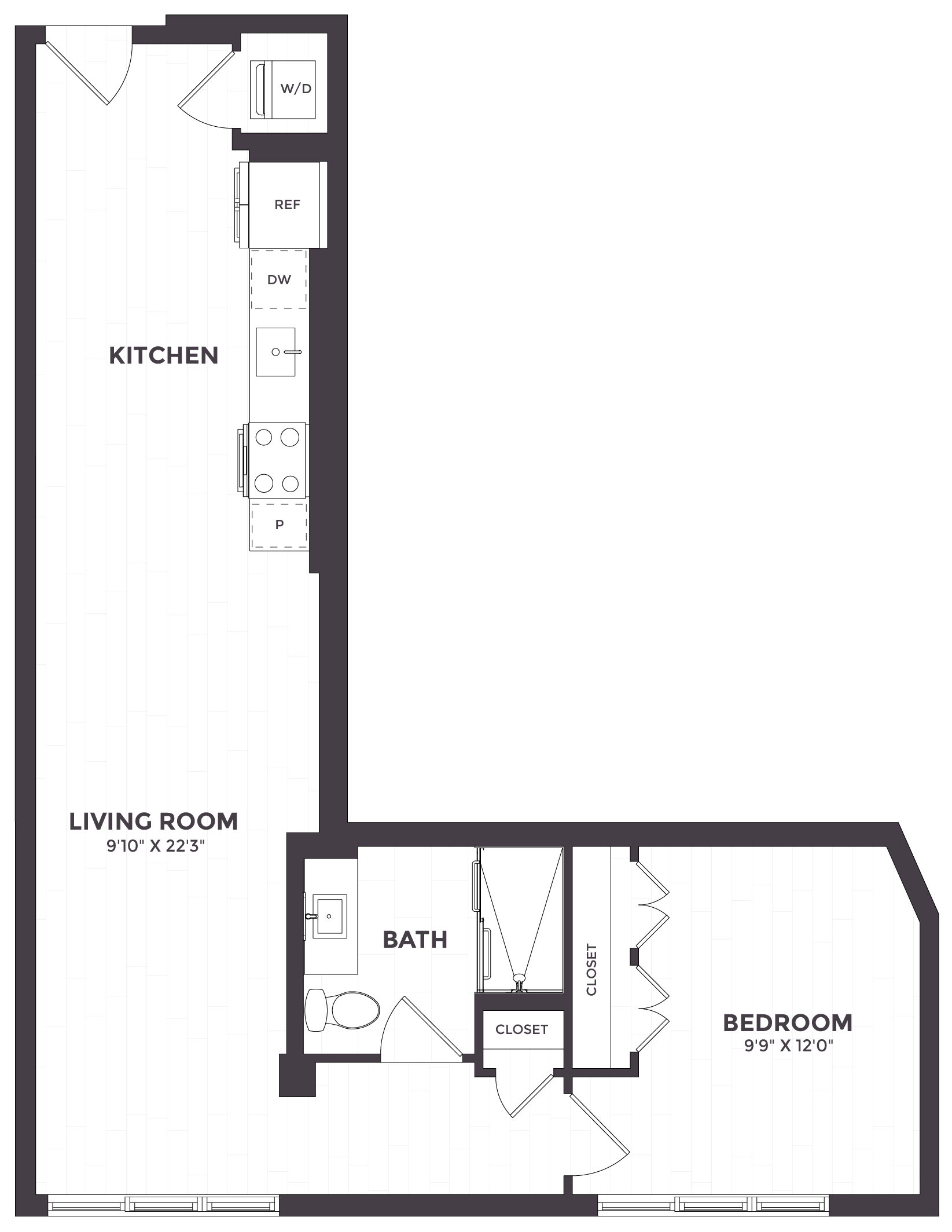1 Bed/1 Bath- 06A