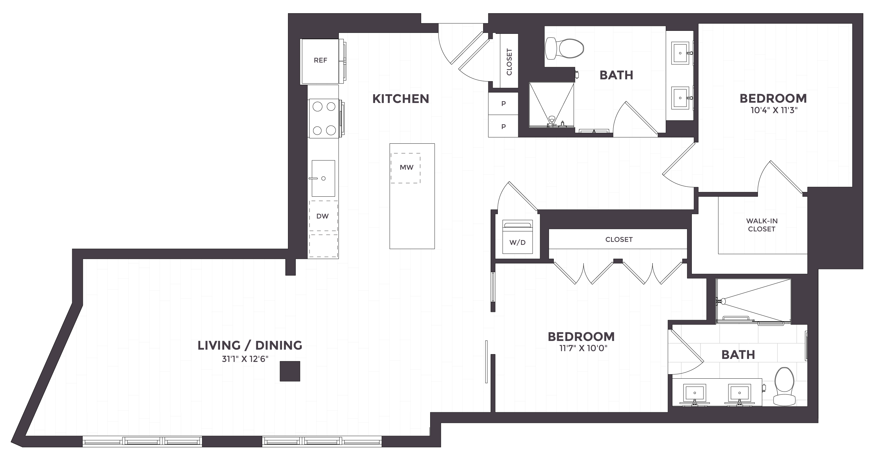 2 Bed/2 Bath JR ANSI-02