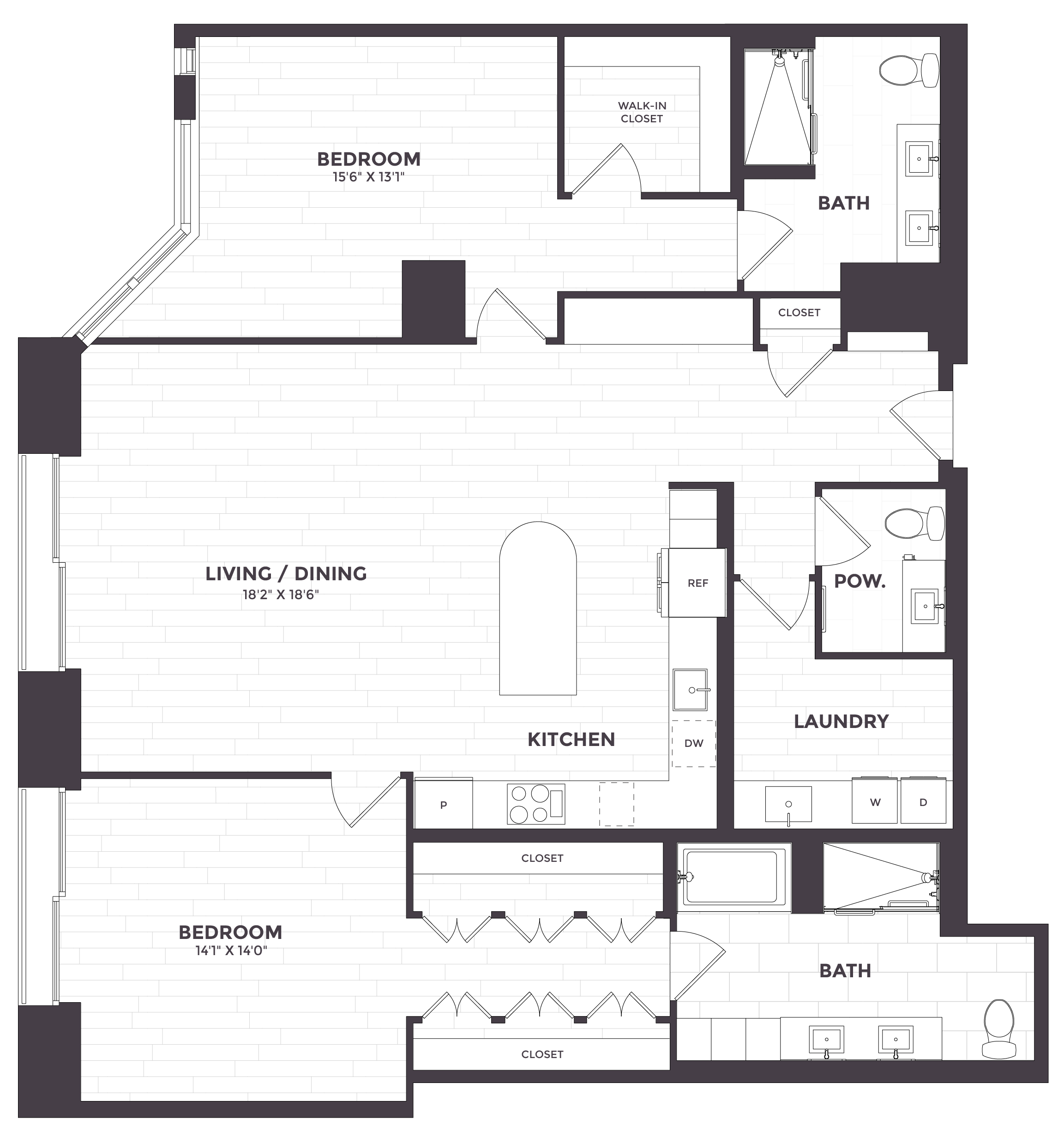 2 Bed/2.5 Bath-PH  04