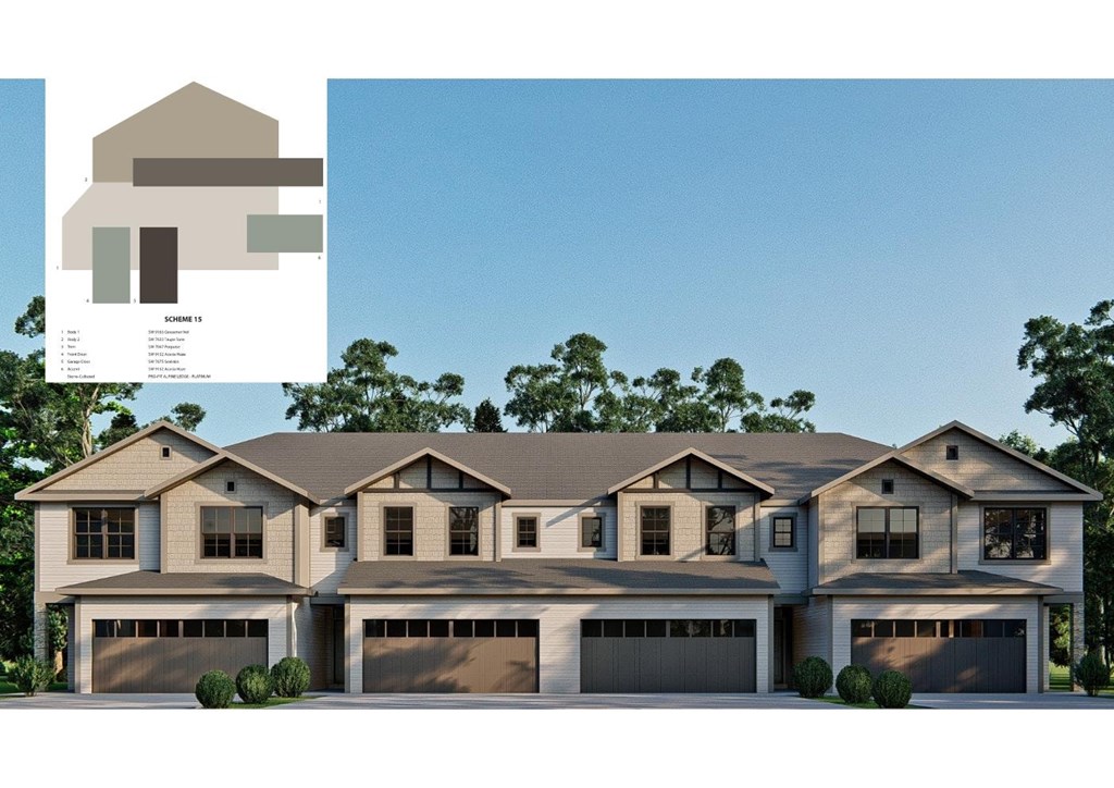 A modern house with a clear blue sky in the background.