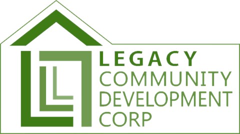 A logo for Legacy Community Development Corp.