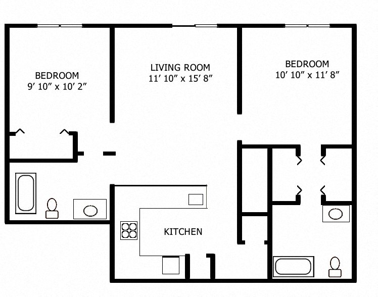 2 Bedrooms