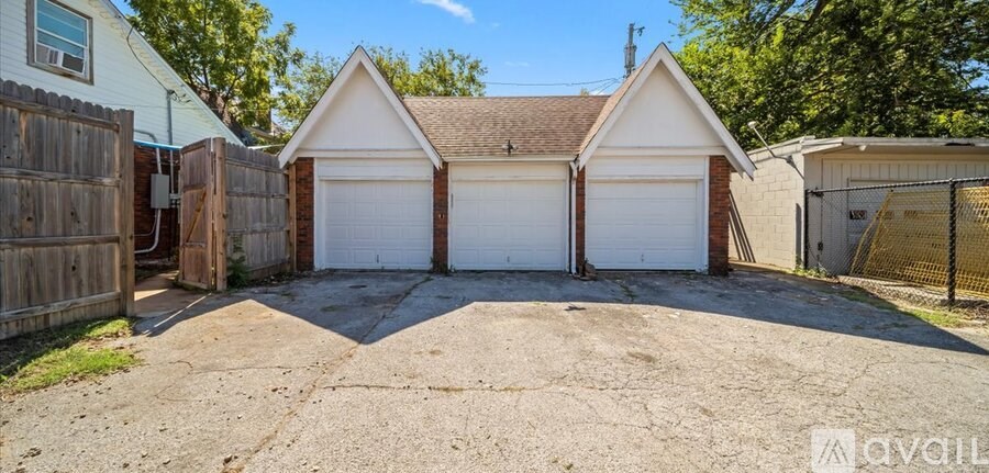 A two-car garage is available for rent.