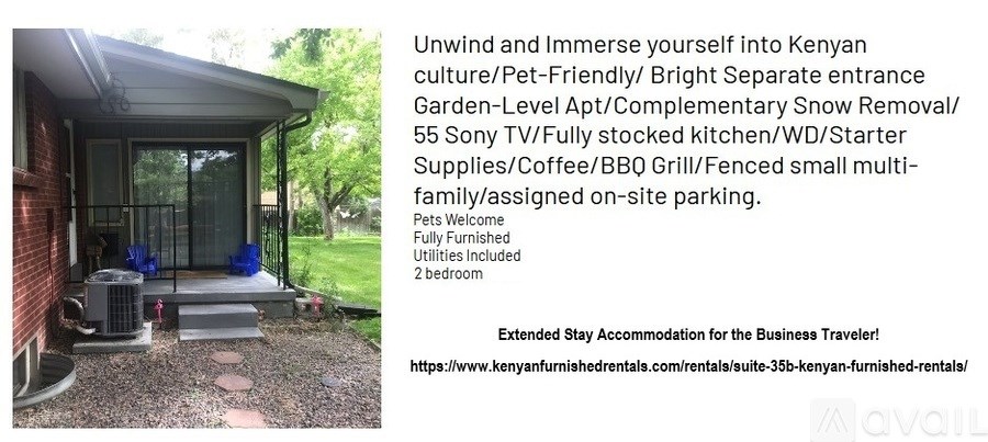 A house rental advertisement for a pet-friendly property in Kenyan culture.