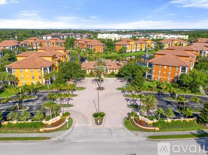 A bird's eye view of a housing complex with a central courtyard.