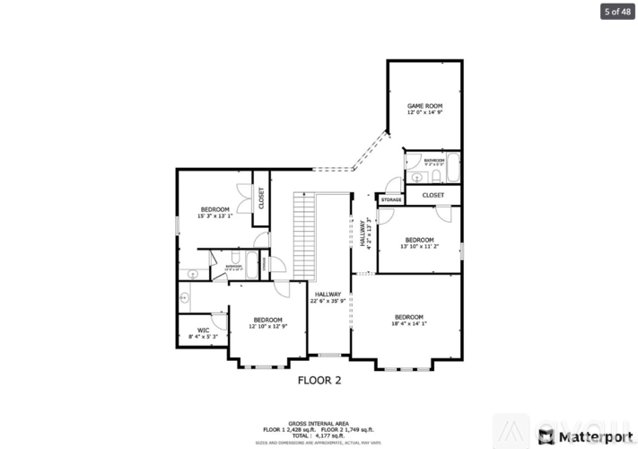 A black and white image of a floor plan for a two story building.