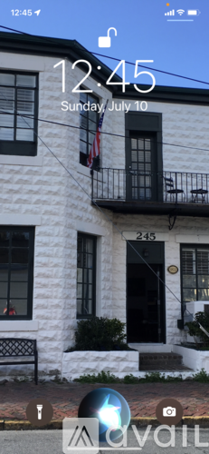 A building with the number 245 on it.
