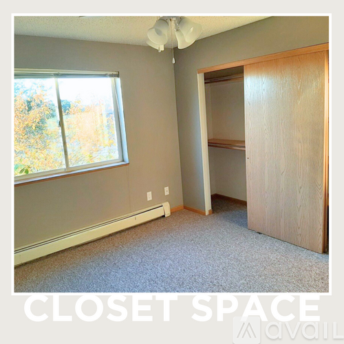 A room with a closet space available for rent.