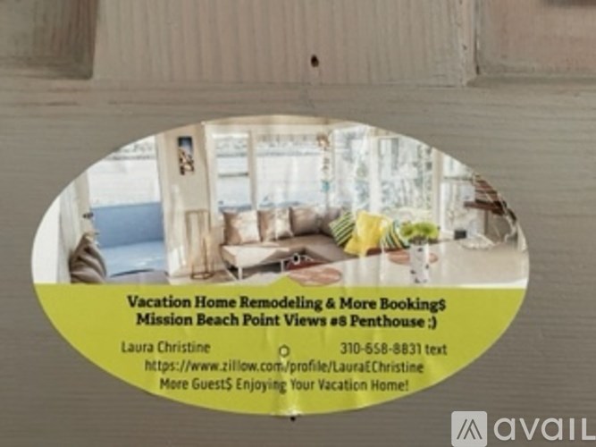 A flyer for vacation home remodeling and more bookings.
