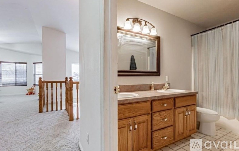 A bathroom with a sink, mirror, and toilet.