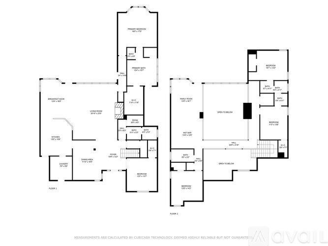 A black and white image of a floor plan for an apartment complex.