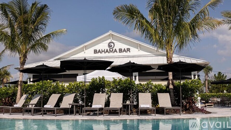 A Bahama Bar with a pool in front.