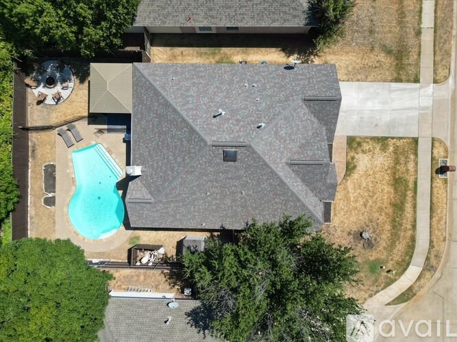 A house with a pool in the backyard.